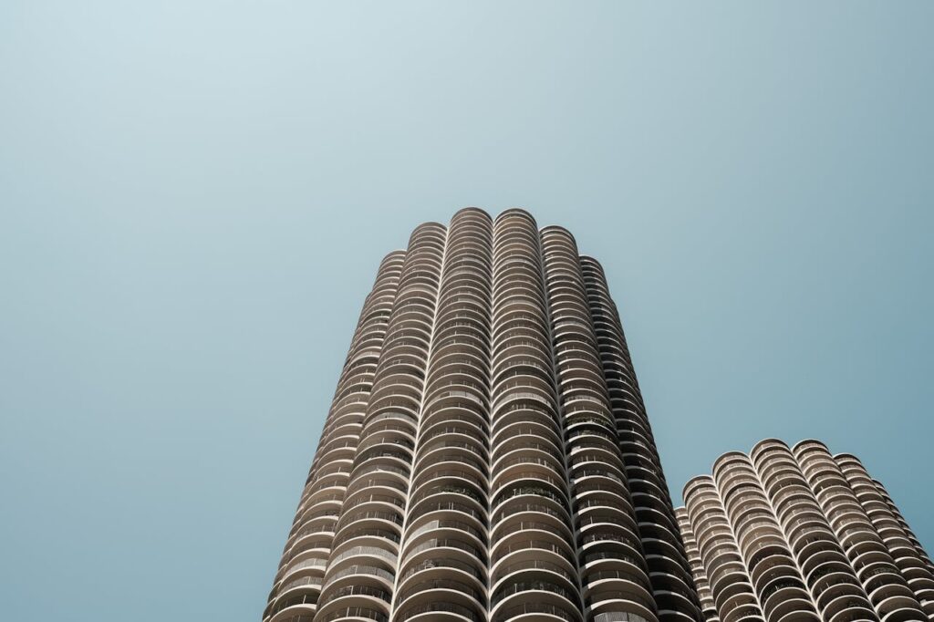 high-density housing project, Marina City